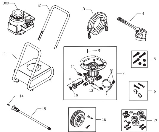 Murray 020373 2,000 psi Pressure Washer 020319-0 Parts